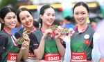 41 thí sinh Hoa hậu Việt Nam cán đích cự ly 5 km ở Tiền Phong Marathon