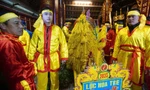 Giò hoa tre ở hội Gióng đền Sóc được bảo vệ nghiêm ngặt