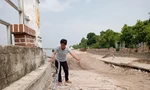 Bờ kè bị lún tại Đồng Tháp