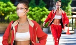 Bella Hadid diện phong cách 'quần tụt' lộ nội y trên phố
