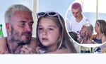 David Beckham trông con cho vợ đi chơi, Harper Seven quấn quýt bố không rời