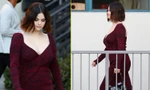 Selena Gomez phát tướng, mặc váy xẻ sâu khoe vòng một ‘bốc lửa’
