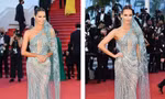 Thảm đỏ Cannes ngày 4: Hoa hậu Pháp nóng bỏng với bộ cánh xuyên thấu lộ ngực trần