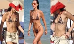 Bella Hadid thả dáng sexy với bikini bé xíu sau màn hóa phù dâu dịu dàng