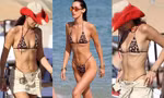 Bella Hadid thả dáng sexy với bikini bé xíu sau màn hóa phù dâu dịu dàng