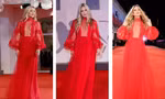 Kate Hudson diện đầm xuyên thấu lộ vòng một không nội y trên thảm đỏ LHP Venice