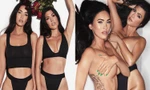 Megan Fox và Kourtney Kardashian để ngực trần táo bạo trong bộ ảnh nội y đôi