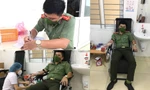 Đại uý hiến máu gấp cứu người qua cơn bạo bệnh