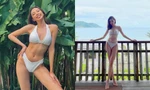 Nếu Ngọc Trinh là 'nữ hoàng nội y' thì Hoa hậu Thùy Tiên chuẩn 'nữ hoàng bikini' của V-biz