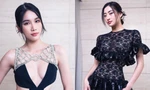 Cùng diện thiết kế xuyên thấu của Elie Saab, Lương Thùy Linh và Phương Anh đọ dáng cực gắt