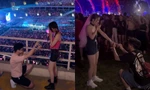 Cầu hôn tại concert âm nhạc của thần tượng ngày càng được giới trẻ yêu thích