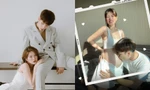 Khán giả ngỡ ngàng bật ngửa khi một cặp đôi V-biz khoe bụng bầu lớn sau 4 tháng hẹn hò