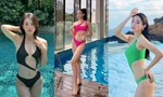 Hoa hậu Đỗ Thị Hà, Lương Thùy Linh, Tiểu Vy đọ dáng 'cực gắt' với bikini cắt khoét hiểm hóc