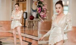 Phương Oanh (Hương Vị Tình Thân) từng suýt gặp sự cố khi diện một chiếc váy quá hiểm hóc