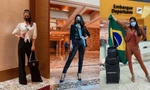 Á hậu 1 Miss Universe Julia Gama đi thi Hoa hậu với tủ đồ kín đáo như nhân viên công sở