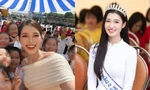 Dự khai giảng kiểu Hoa hậu Đỗ Thị Hà, Á hậu Phương Nhi: Ăn vận giản dị vẫn xinh đẹp rạng ngời