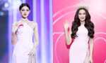 Phát hiện bất ngờ về đầm dạ hội của người đẹp Bé Quyên: Đụng hàng để "xin vía" vương miện?