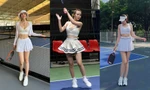 "Sàn diễn thời trang" Pickleball: Đại chiến váy siêu ngắn của các người đẹp