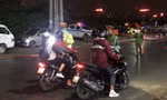Công an thị xã Việt Yên tuần tra, kiểm soát giao thông.