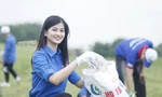 Tuổi trẻ Bắc Ninh thu gom rác thải. Ảnh: Nguyễn Thắng