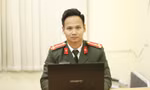 Thượng úy Nguyễn Duy Hoàng. Ảnh: Nguyễn Thắng