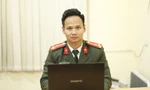 Thượng úy Nguyễn Duy Hoàng. Ảnh: Nguyễn Thắng