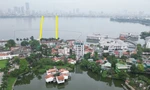 Cận cảnh vị trí được đề xuất làm đường hầm qua Hồ Tây