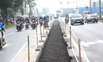 Xén dải phân cách nút Ngã Tư Sở và nhiều tuyến đường giảm ùn tắc 
