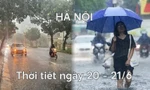 Hà Nội nắng gián đoạn, ngày oi nóng có mưa lớn về chiều và đêm