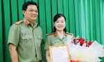 Trao quyết định của Giám đốc Công an tỉnh Bình Dương về công tác cán bộ