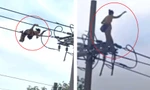 Người phụ nữ trèo lên dây điện ở TPHCM đã tử vong