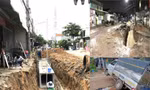 Loạt công trình đào hố sâu, cọc thép trồi lên đe dọa người dân ở Bình Dương
