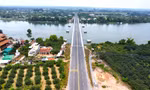 Ngắm đường dẫn cầu vượt sông nối Bình Dương và Đồng Nai từ trên cao