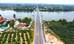 Ngắm đường dẫn cầu vượt sông nối Bình Dương và Đồng Nai từ trên cao