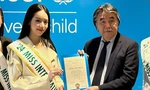 Hoa hậu Thanh Thủy thăm trụ sở UNICEF, đại sứ quán Việt Nam tại Nhật Bản