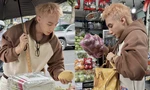 Sơn Tùng đi chợ Bến Thành, nhét xoài, măng cụt vào túi 300 triệu đồng