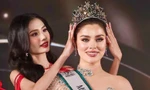 Hoa hậu Nguyễn Thanh Hà trao lại vương miện cho Hoa hậu Ukraine