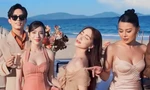 Dàn sao nữ mặc đầm hai dây ăn cưới Puka - Gin Tuấn Kiệt