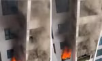 Hiện trường vụ cháy. Ảnh cắt từ clip