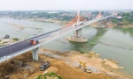 Toàn cảnh cây cầu nối hai tỉnh Phú Thọ - Vĩnh Phúc trị giá 540 tỷ đồng sắp khánh thành