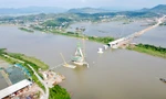 Cầu dây văng gần 1.500 tỷ nối Bắc Giang - Hải Dương sắp thành hình