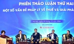 Tổng cục trưởng Tổng cục Thuế Mai Xuân Thành trao đổi, thảo luận về chính sách thuế hiện hành và một số đề xuất sửa đổi, bổ sung.