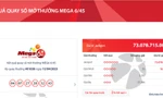 Bộ số của vé số trúng độc đắc Vietlott hơn 73 tỷ đồng (ảnh Vietlott)