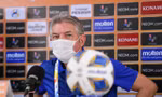 HLV Jurgen Gede không chắc chắn vào khả năng giành chiến thắng của Viettel trước BG Pathum United. (ảnh Hà Phạm)