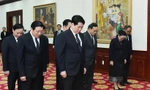 Lãnh đạo cấp cao Đảng, Nhà nước viếng đồng chí Khamtay Siphandone