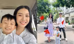Con trai Á hậu Thúy Vân chỉ mới 2 tuổi nhưng thần thái chuẩn "hotboy tương lai"