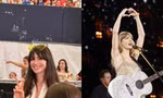 Anne Hathaway "đẹp phát sáng" dù ăn mặc giản dị tới ủng hộ Taylor Swift