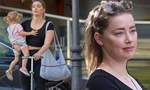Amber Heard lần đầu công khai cặp sinh đôi sau thời gian dài sống kín tiếng