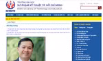 Chủ tịch Hội đồng Trường ĐH Sư phạm Kỹ thuật TPHCM từ chức (ảnh website)