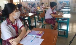 Học sinh Trường THCS- THPT Thạnh An đến trường học tập ngày 20/10